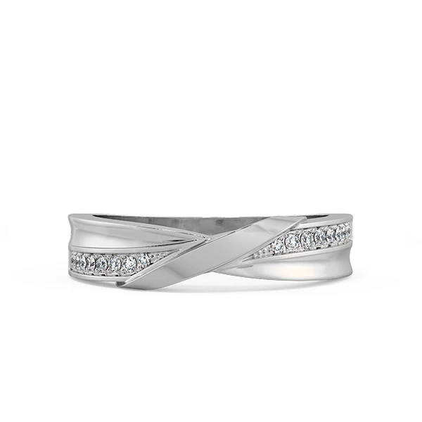 Modern Wedding Band Set NCC2040 2